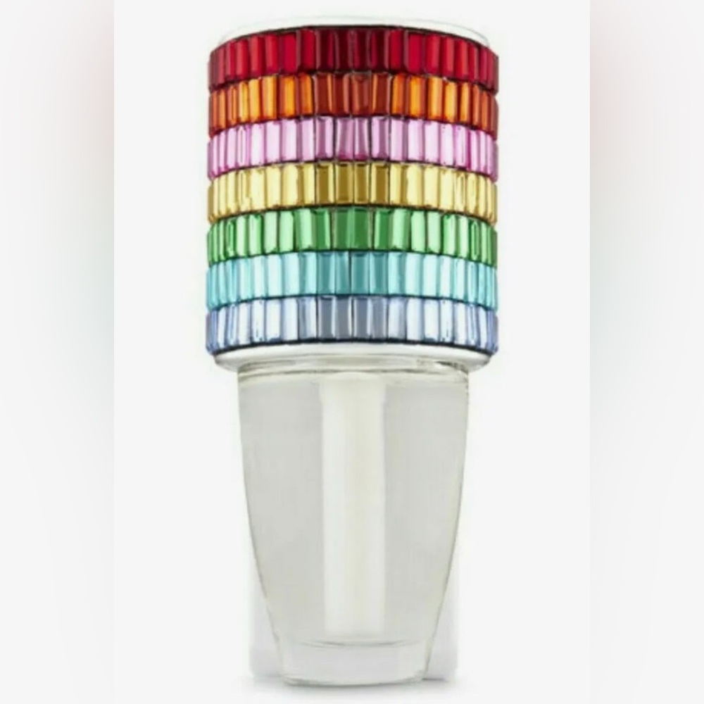 Bath and body works rainbow rhinestone gem jewel bling pride wallflower plug in